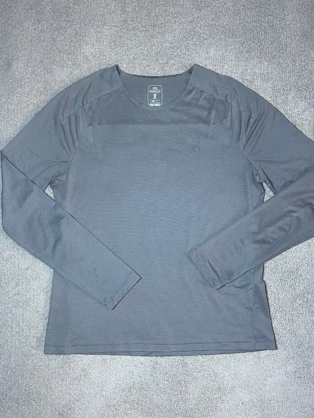 On Cloud Running Performance Long T-Shirt Gym Performance Grey Men’s Size Large